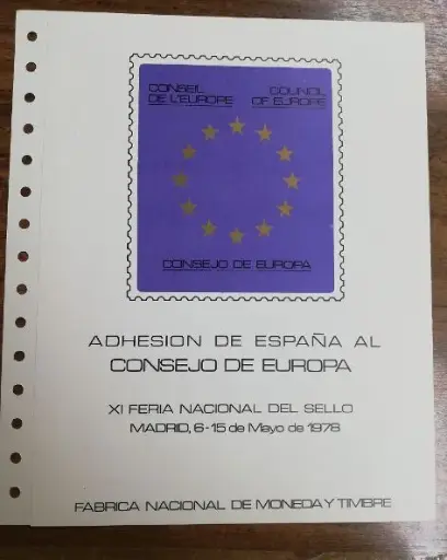 Nº 4 ADHESION ESPAÑA AL CONSEJO DE EUROPA DEL AÑO 1978