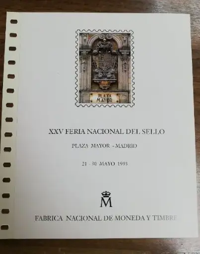 Nº 29 FERIA NACIONAL DEL SELLO DEL AÑO 1993