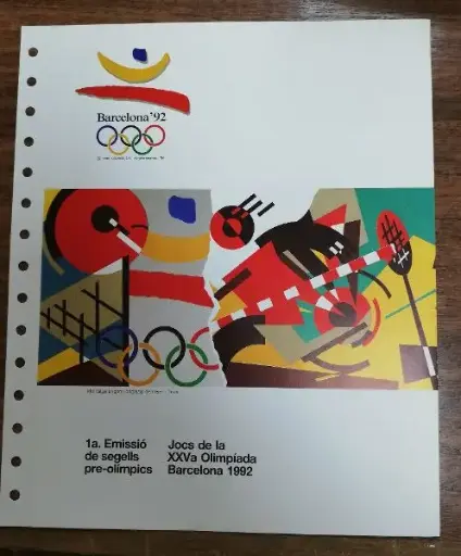 Nº 1 DOCUMENTO FILATELICO 1ª EMISION PRE-OLIMPICOS DEL AÑO 1989