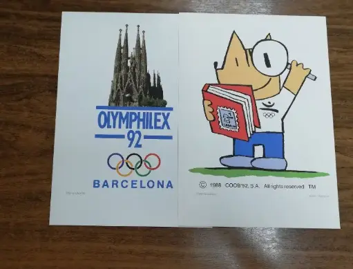 3ª SERIE LAMINAS SELLOS OLIMPICOS DEL AÑO 1992
