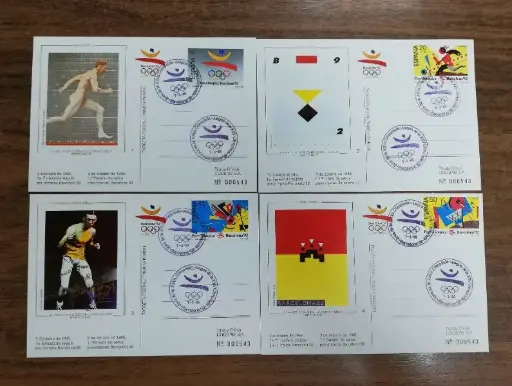 1ª EMISION TARJETAS POSTALES PRE-OLIMPICAS DEL AÑO 1989