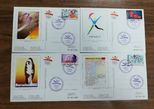 2ª EMISION TARJETAS POSTALES PRE-OLIMPICAS DEL AÑO 1989