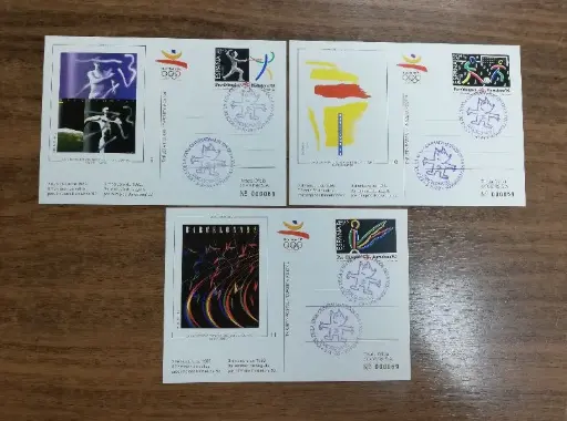 3ª EMISION TARJETAS POSTALES PRE-OLIMPICAS DEL AÑO 1989