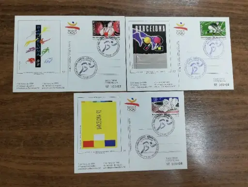 4ª EMISION TARJETAS POSTALES PRE-OLIMPICAS DEL AÑO 1990