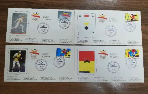 1ª EMISION SOBRES PRE-OLIMPICOS DEL AÑO 1989