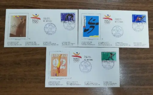 5ª EMISION SOBRES PRE-OLIMPICOS DEL AÑO 1990