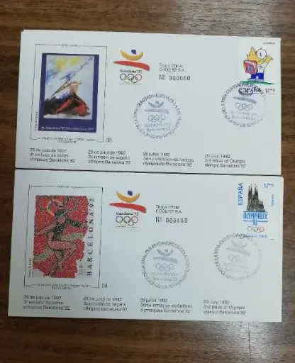 3ª EMISION SOBRES OLIMPICOS DEL AÑO 1992