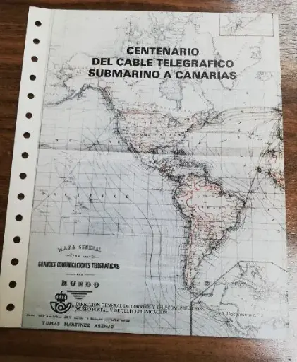 Nº 3 CENTENARIO DEL CABLE TELEGRAFICO SUBMARINO A CANARIAS