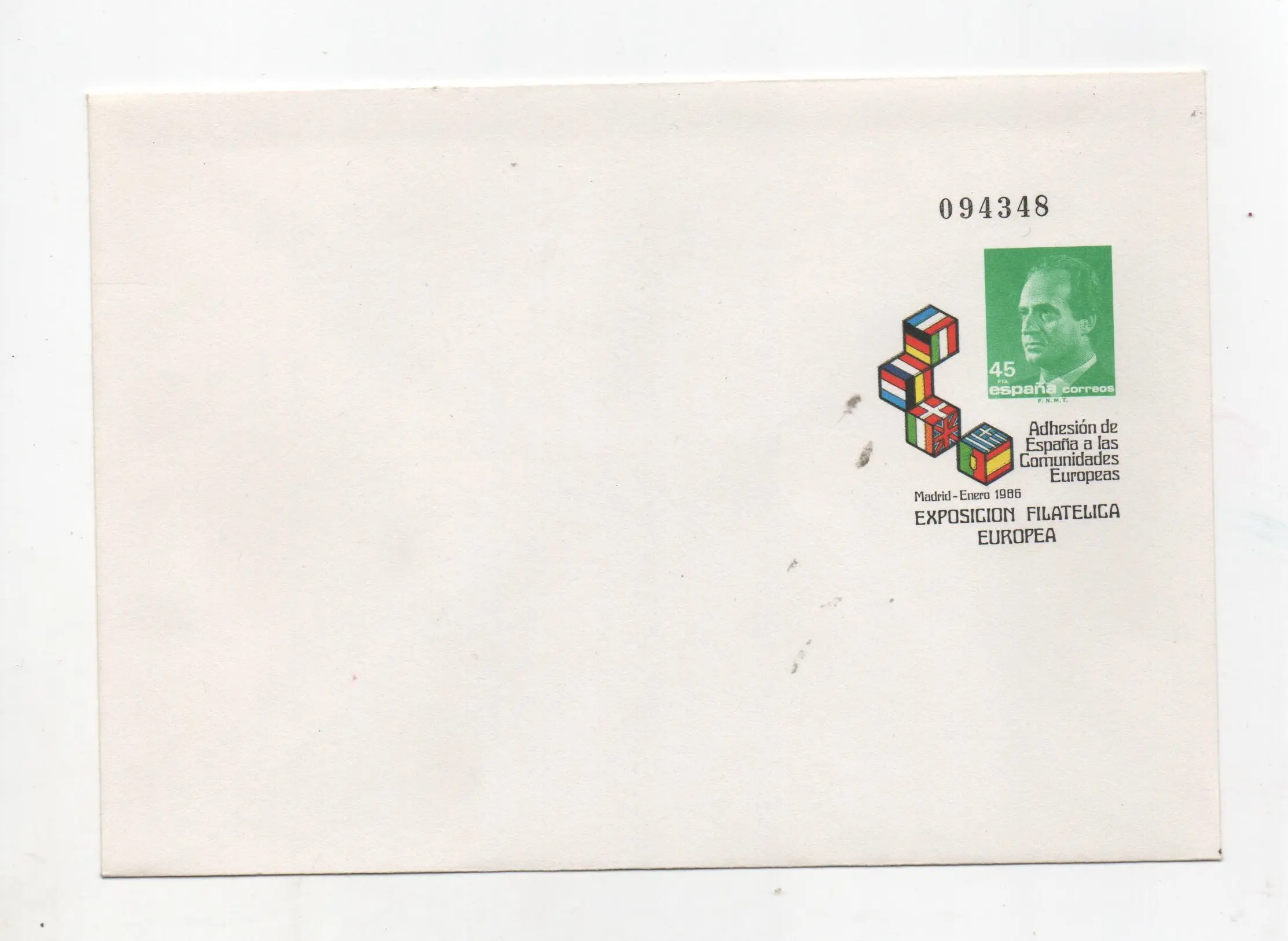 1986 Nº3 EXPOSICION FILATELICA EUROPA