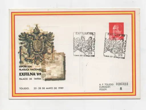 1989 Nº13 EXFILNA'89 TOLEDO MATASELLADO