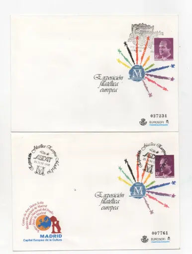 1992 Nº17/18 EXPOSICION EUROPEA MATASELLADOS