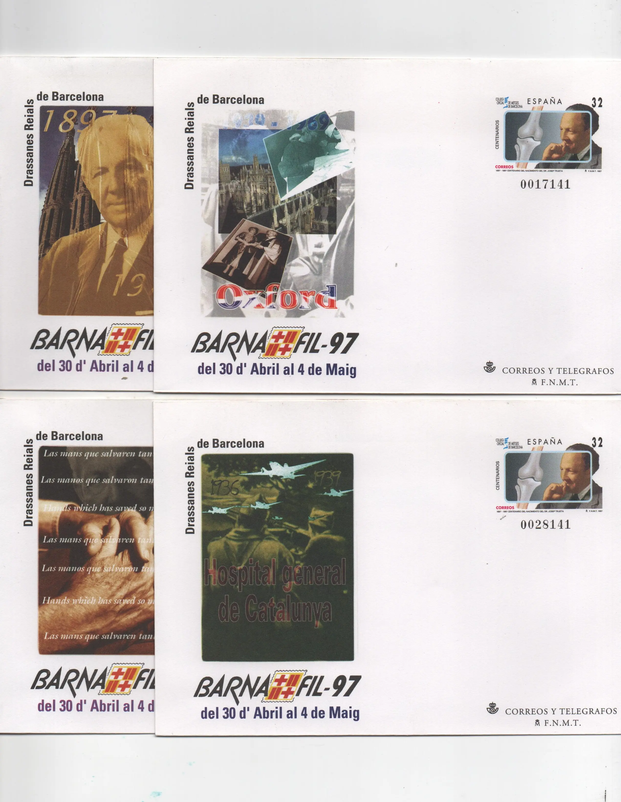 1997 Nº39 BARNAFIL'97 (4 SOBRES)