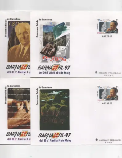1997 Nº39 BARNAFIL'97 (4 SOBRES)