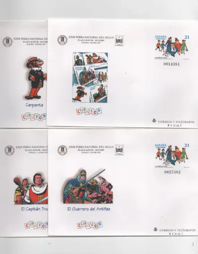 1997 Nº41 FERIA NACIONAL DEL SELLO (4 SOBRES)