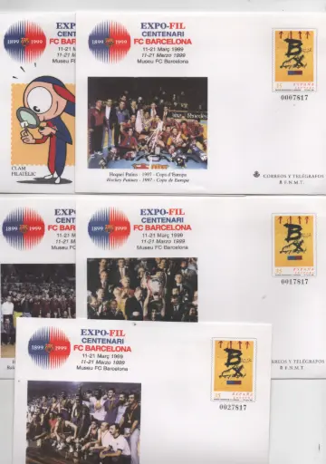 1999 Nº52 CENTENARIO F.C.BARCELONA (5 SOBRES)