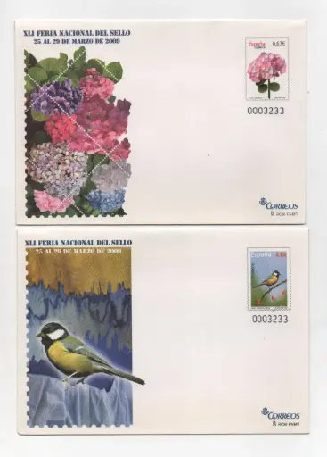 2009 Nº125/126 FERINA NACIONAL DEL SELLO (2 SOBRES)