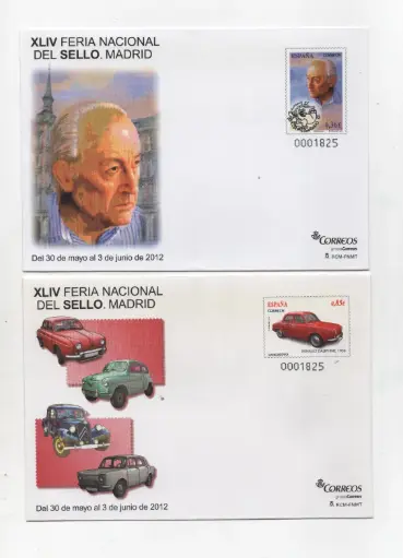 2012 Nº135/136 FERIA NACIONAL DEL SELLO (2 SOBRES)