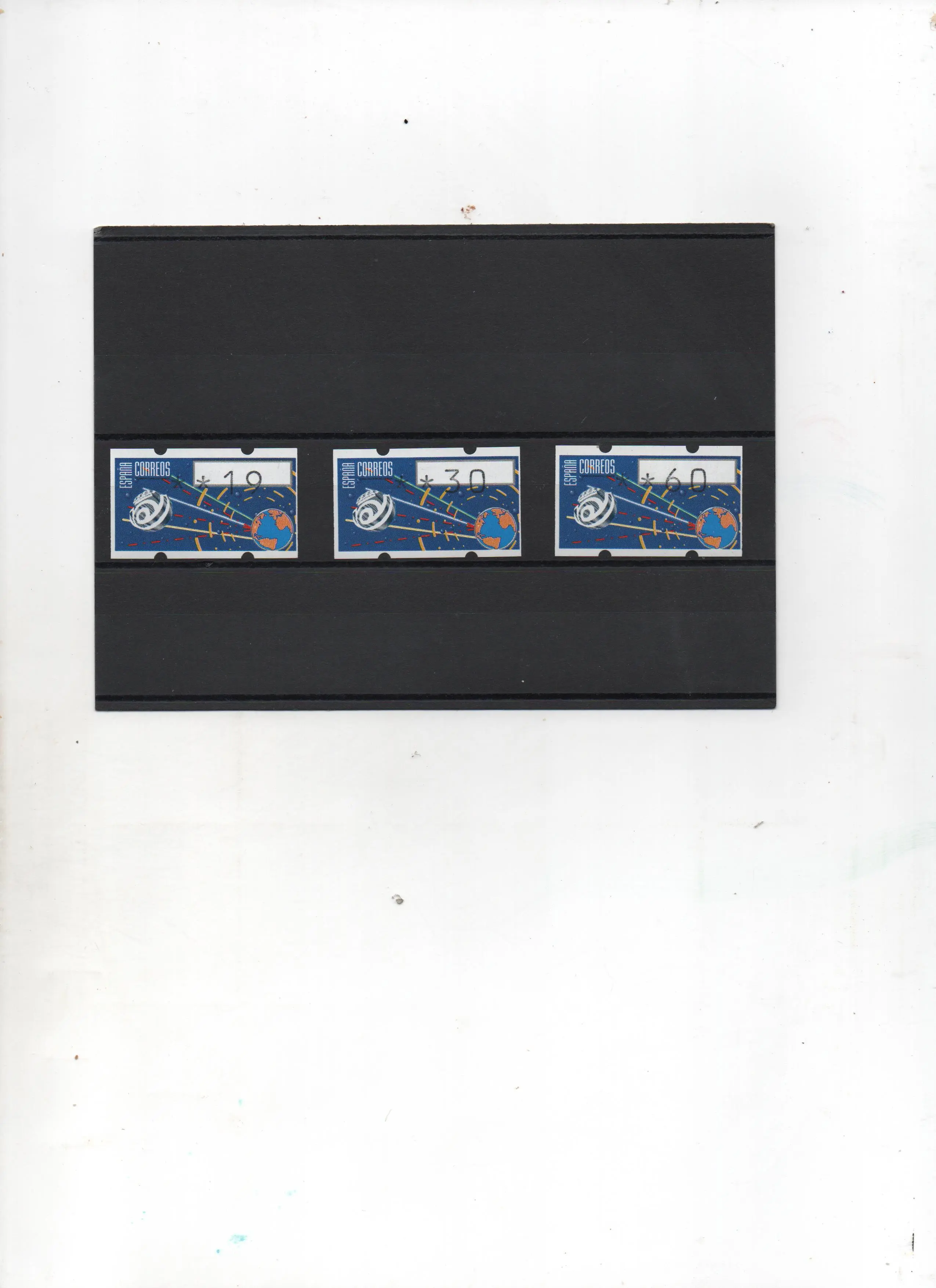 ETICHETTE SERIE BASE 3 VALORI SENZA NUMERO ANNO 1996