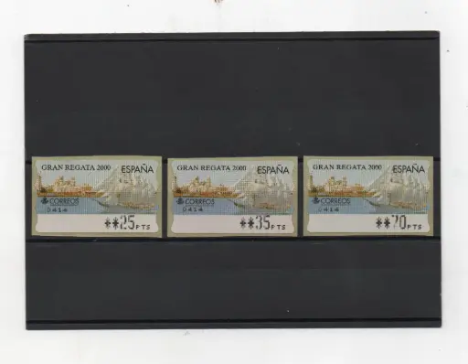 ETIQUETAS GRAN REGATA 2000 CADIZ 3 VALORES AÑO 2000