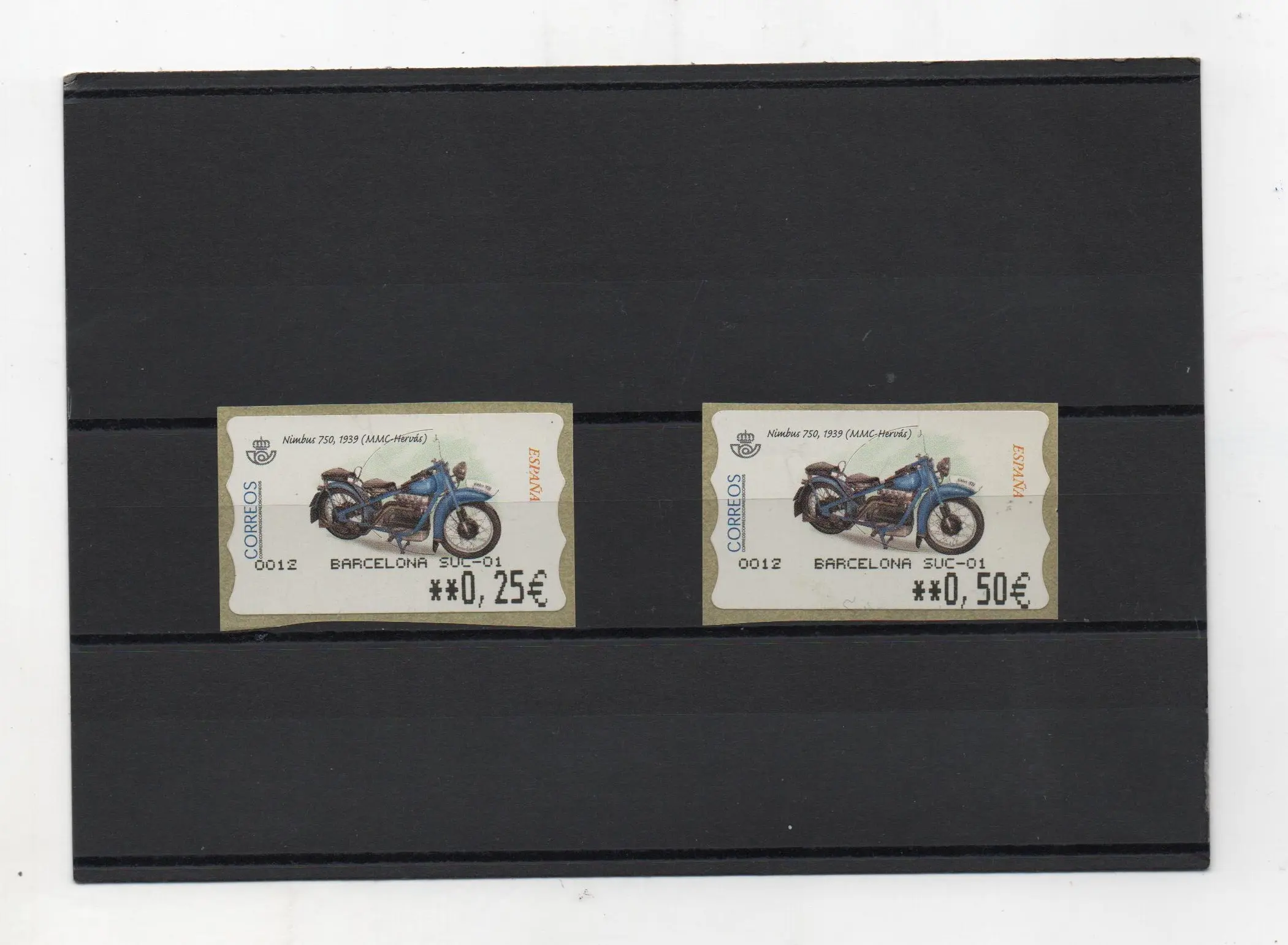 ETIQUETAS MOTOCICLETAS CLASICAS NIMBUS 750 2 VALORES AÑO 2002