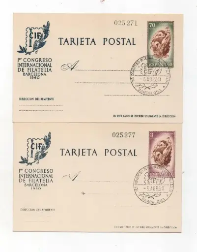 ESPAÑA DEL AÑO 1960 Nº 88/89 CIRCULADOS