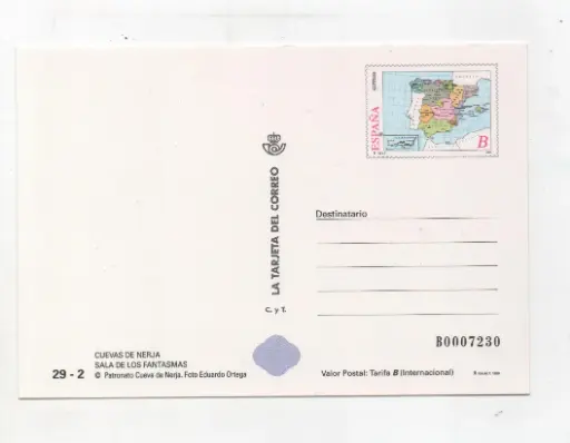 TARIFA B CUEVAS DE NERJA AÑO 1998
