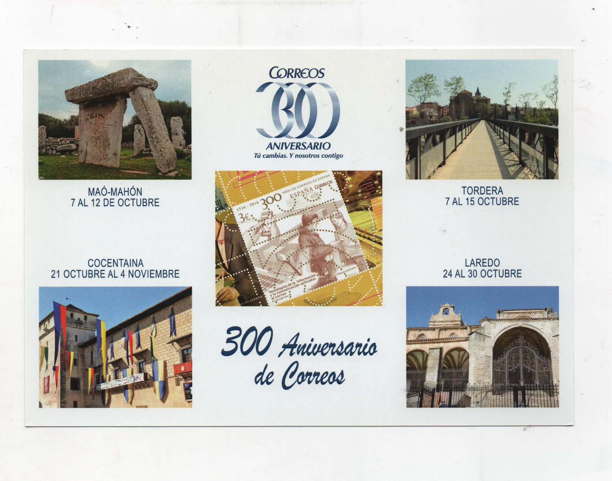 FESOFI 300 ANIVERSARIO DE CORREOS Nº118 AÑO 2016