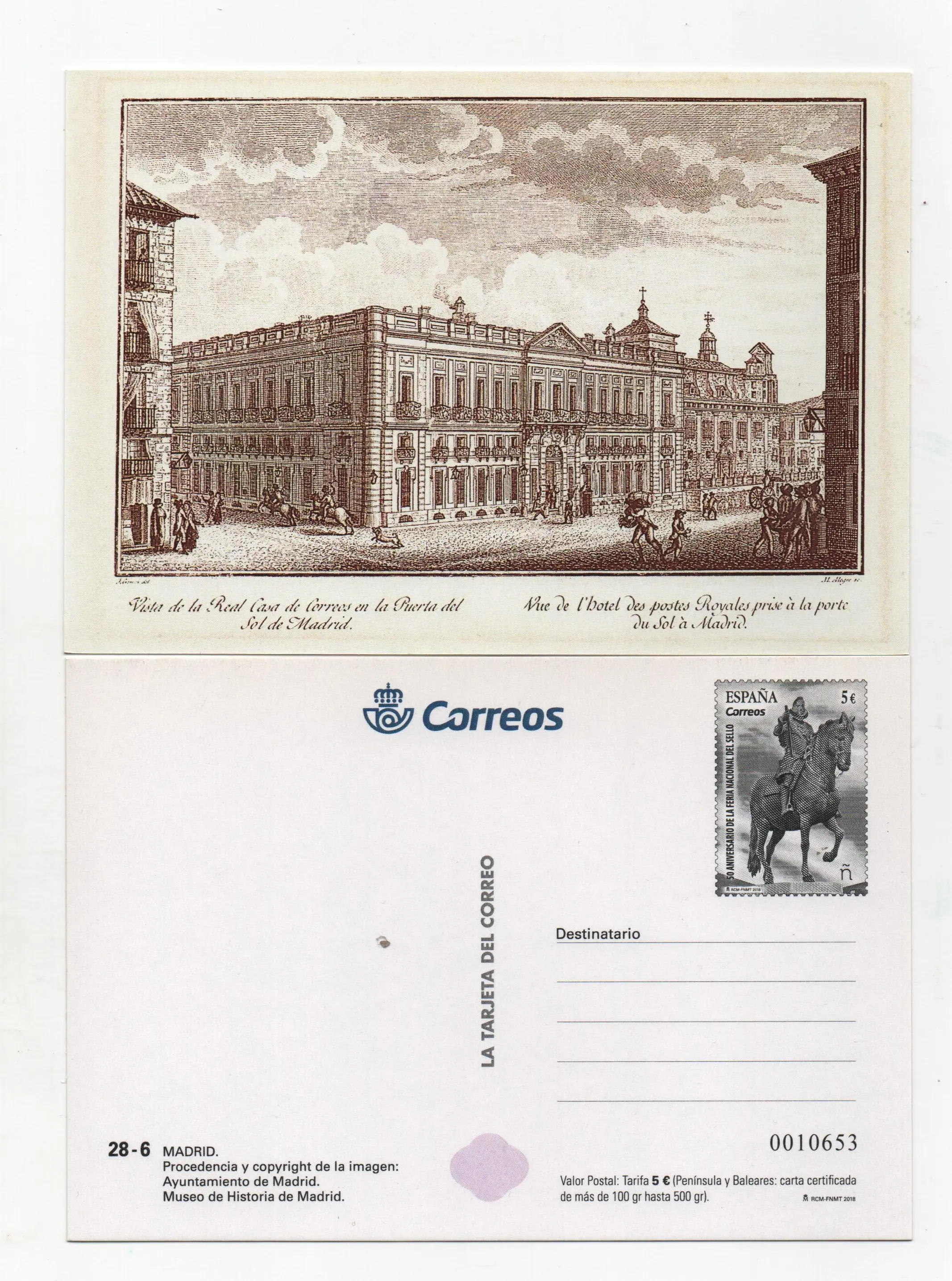 REAL CASA DE CORREOS Nº130 AÑO 2018