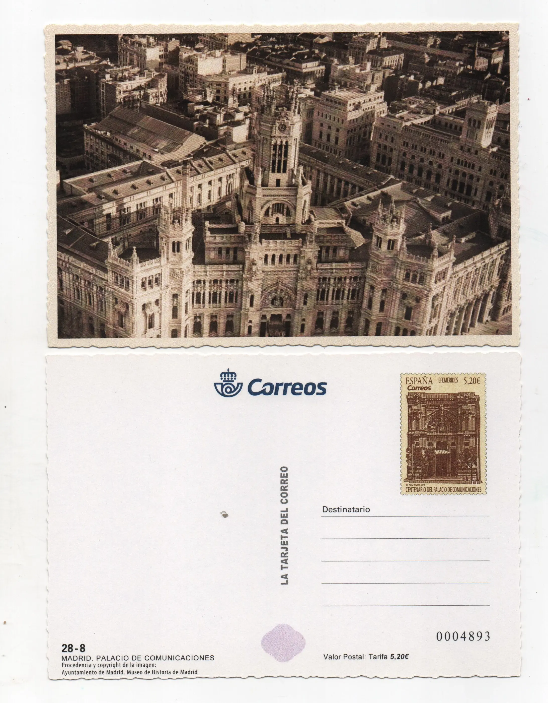 EFEMERIDES CENTENARIO PALACIO DE COMUNICACIONES Nº140 AÑO 2019