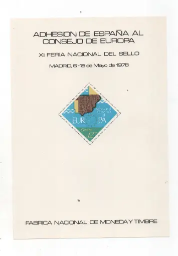 ADHESION DE ESPAÑA AL CONSEJO DE EUROPA Nº64 AÑO 1978