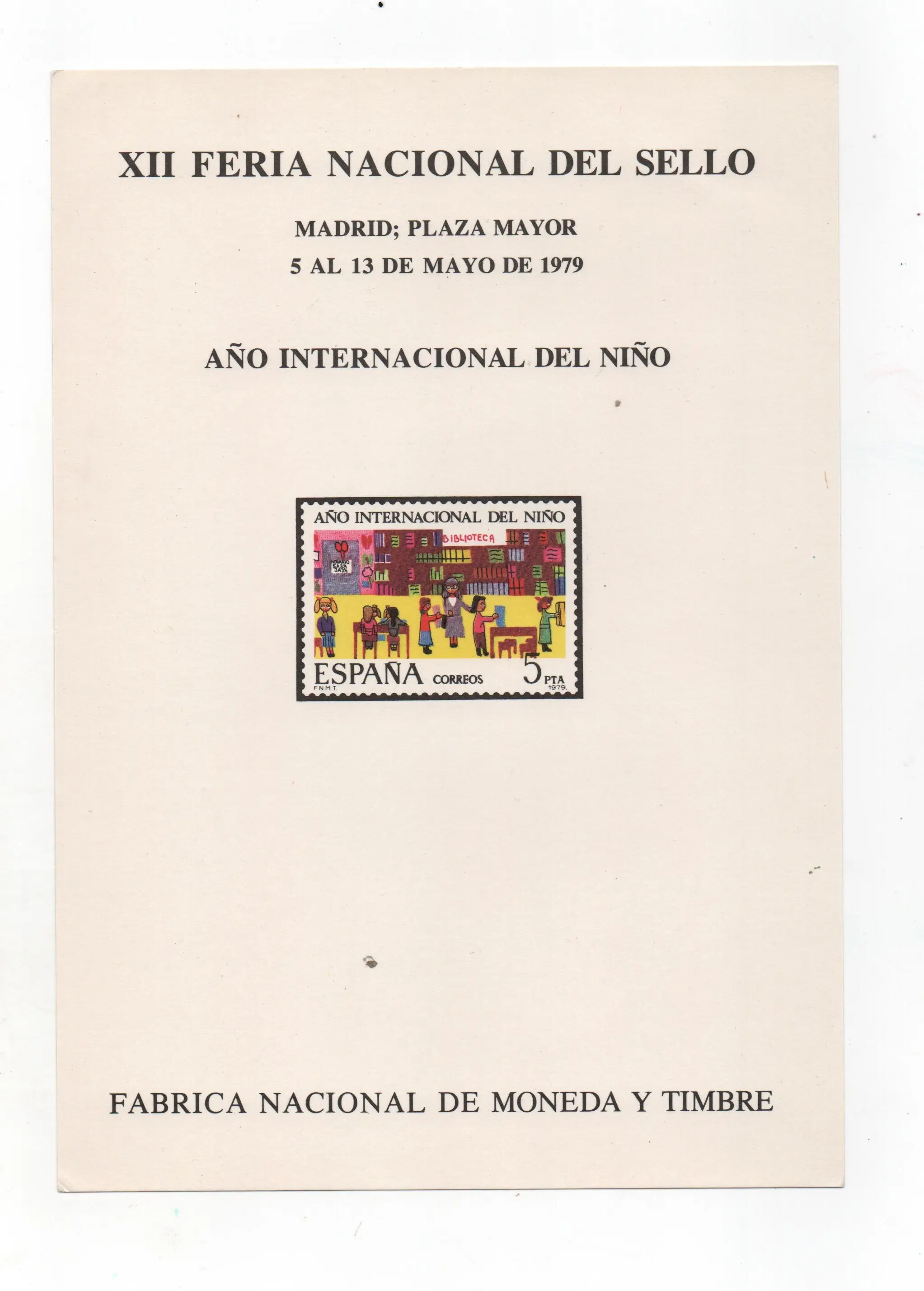 AÑO INTERNACIONAL DEL NIÑO Nº77 AÑO 1979