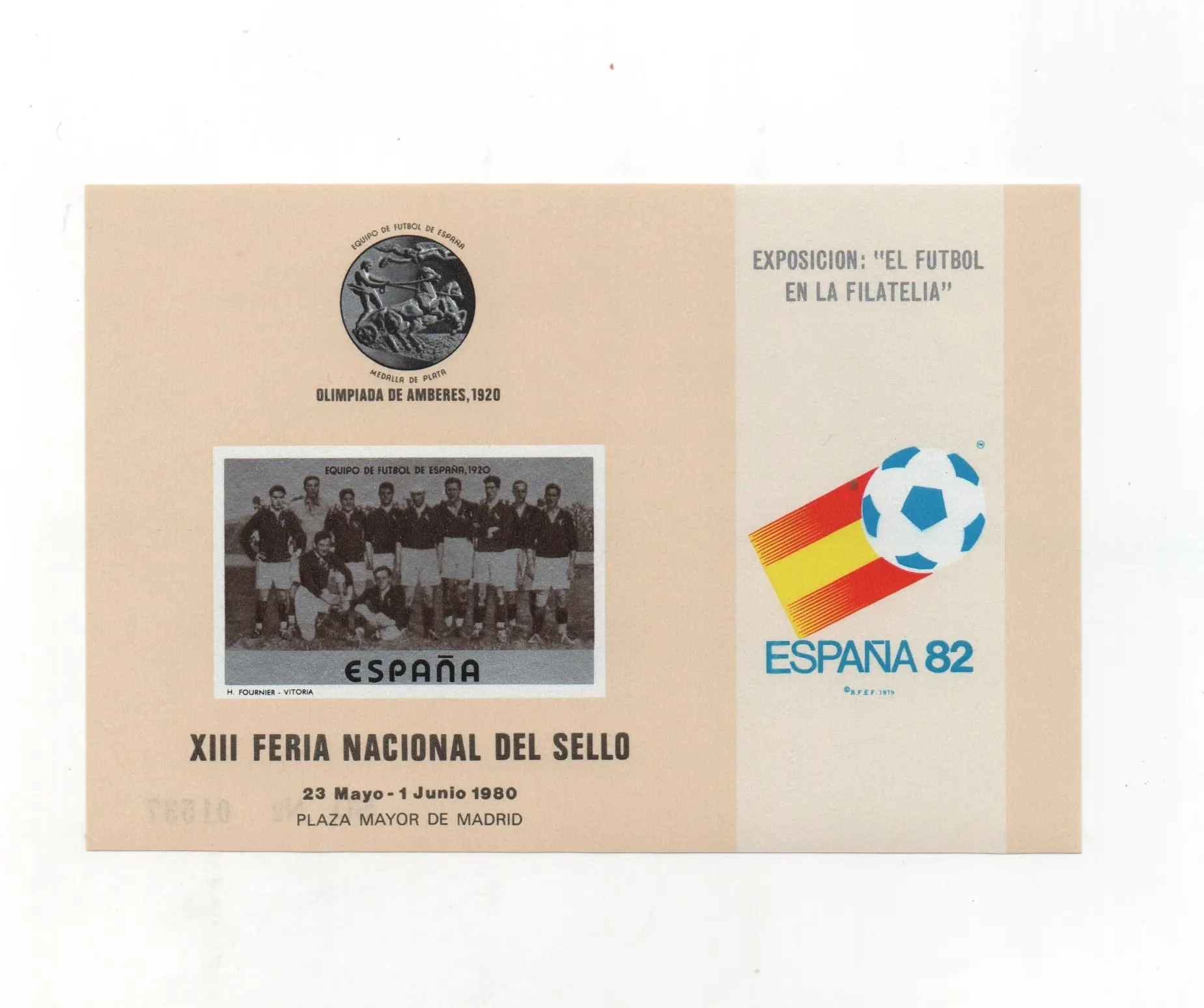 EL FUTBOL EN LA FILATELIA Nº83cca AÑO 1980