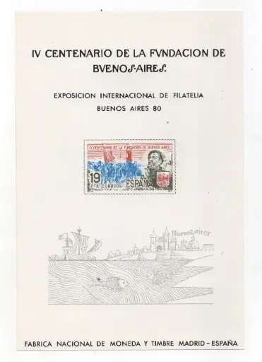 FILATELIA BUENOS AIRES'80 Nº92 AÑO 1980
