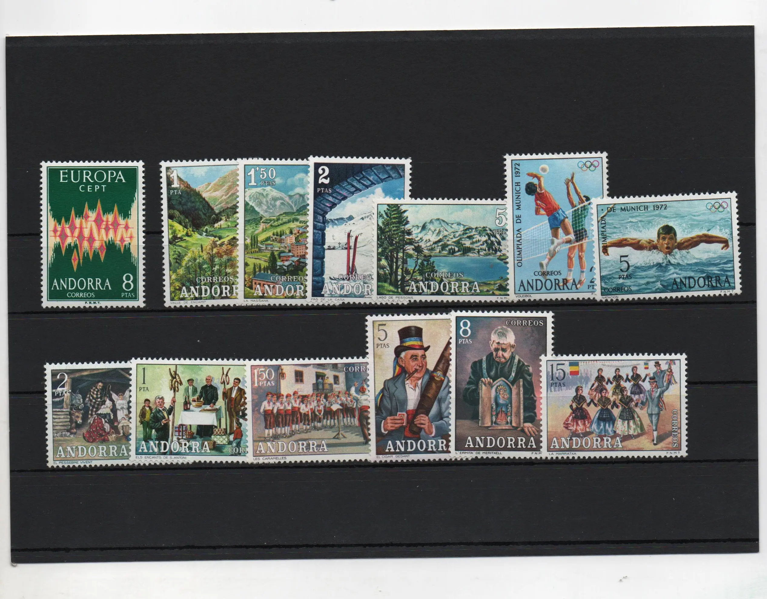 ANDORRA ESPAÑOLA AÑO 1972 COMPLETO NUEVOS