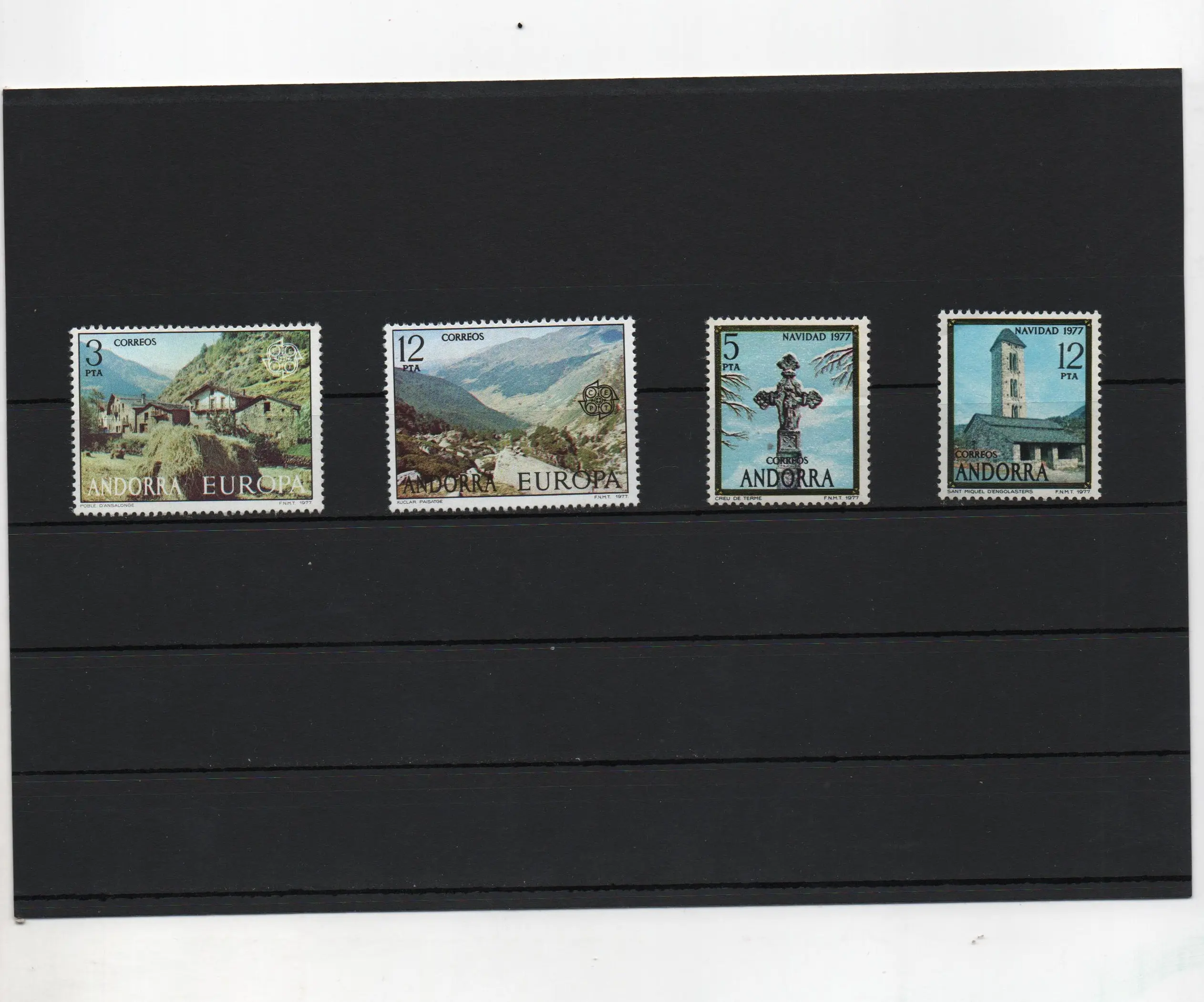 ANDORRA ESPAÑOLA AÑO 1977 COMPLETO NUEVOS