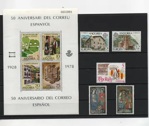 ANDORRA ESPAÑOLA AÑO 1978 COMPLETO NUEVOS