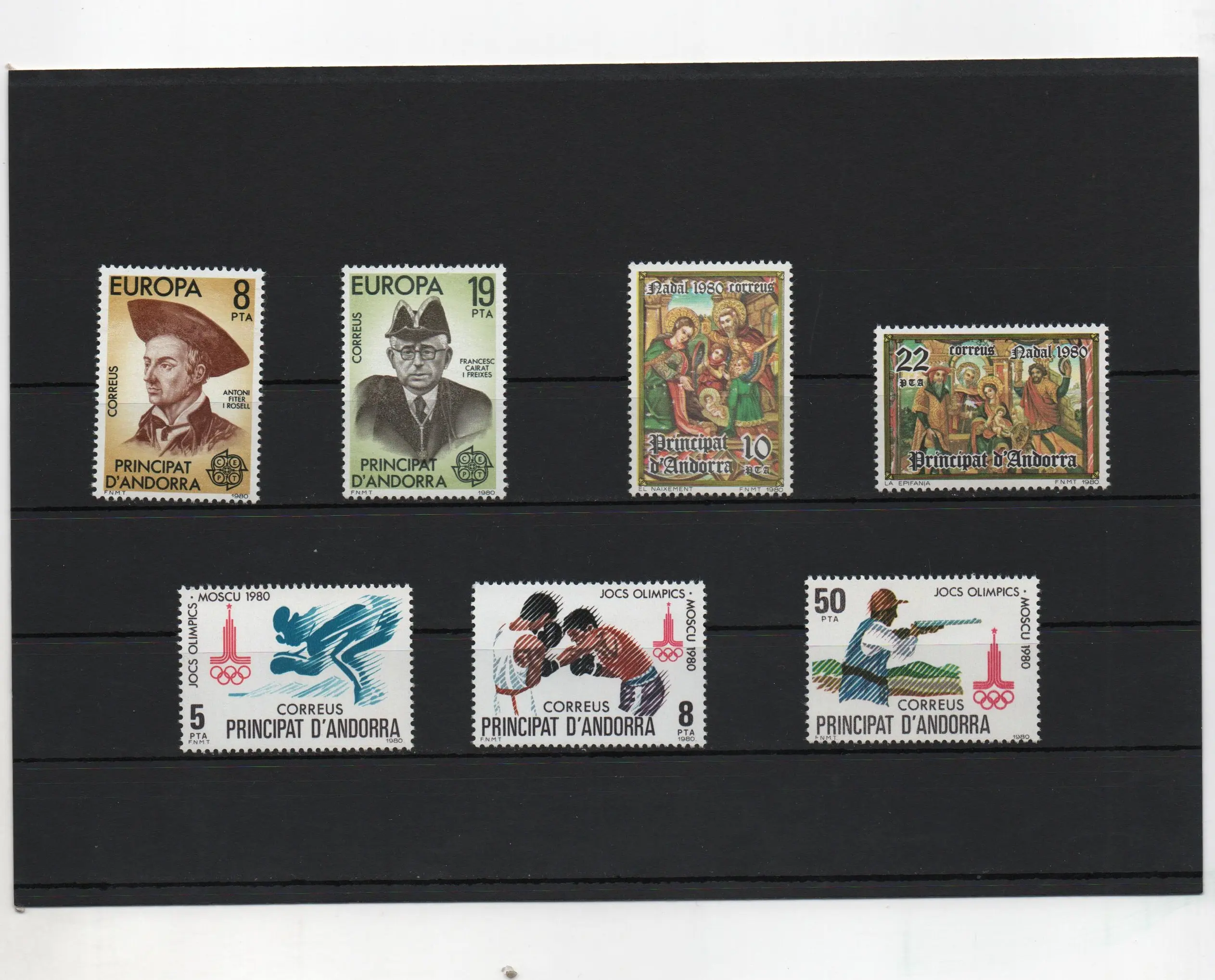 ANDORRA ESPAÑOLA AÑO 1980 COMPLETO NUEVOS