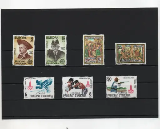 ANDORRA ESPAÑOLA AÑO 1980 COMPLETO NUEVOS