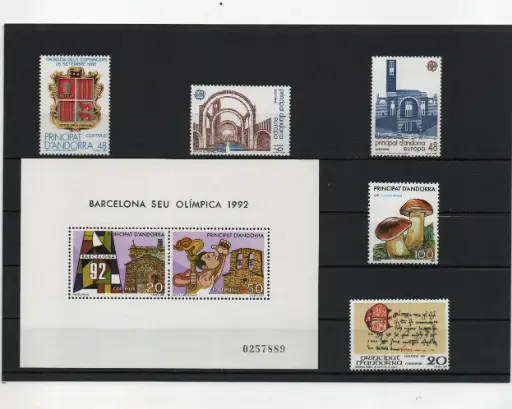 ANDORRA ESPAÑOLA AÑO 1987 COMPLETO NUEVOS