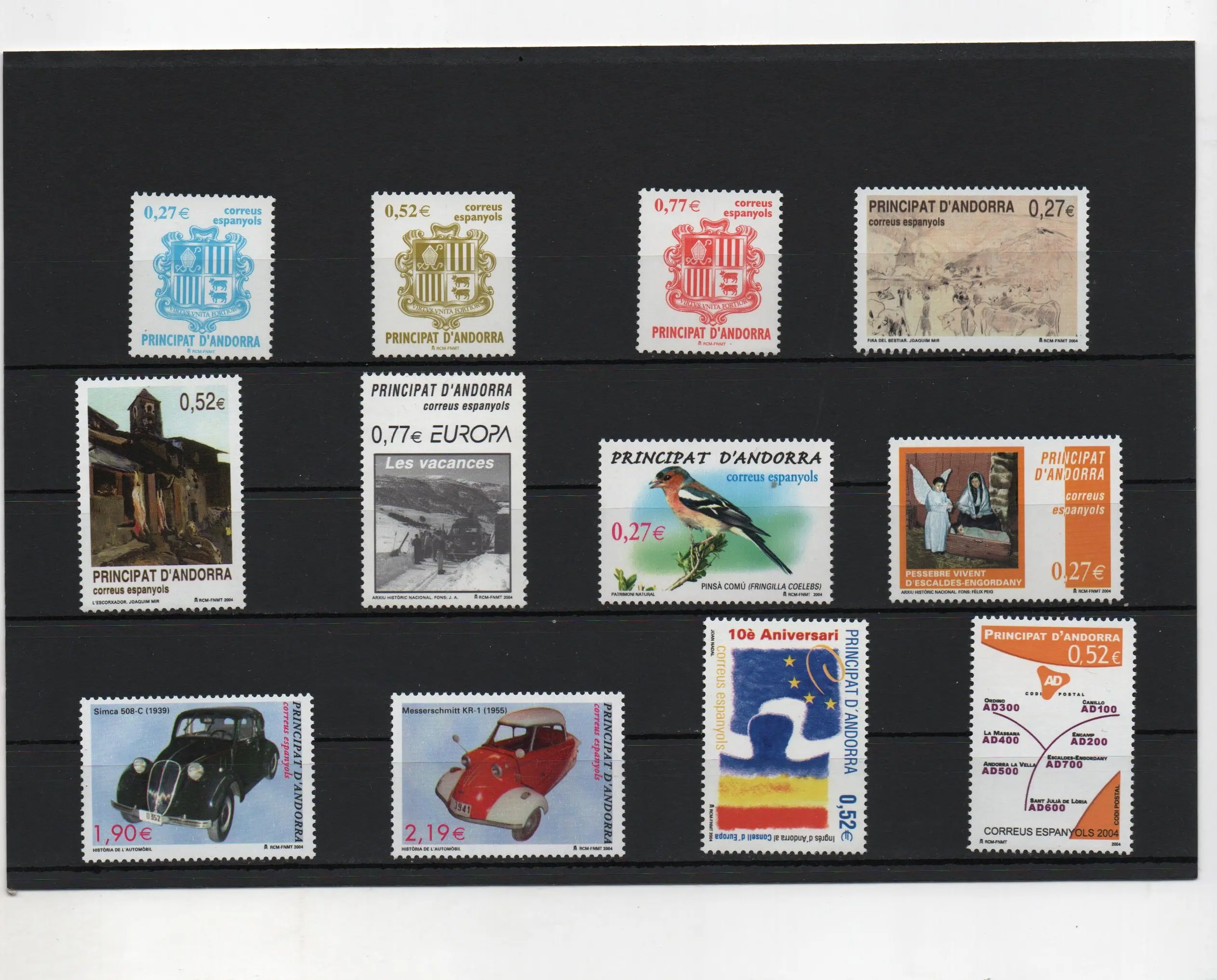 ANDORRA ESPAÑOLA AÑO 2004 COMPLETO NUEVOS