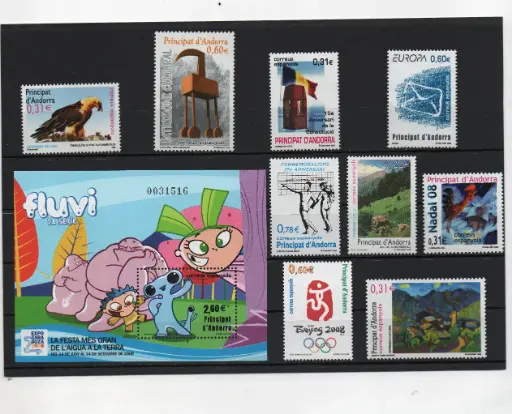 ANDORRA ESPAÑOLA AÑO 2008 COMPLETO NUEVOS