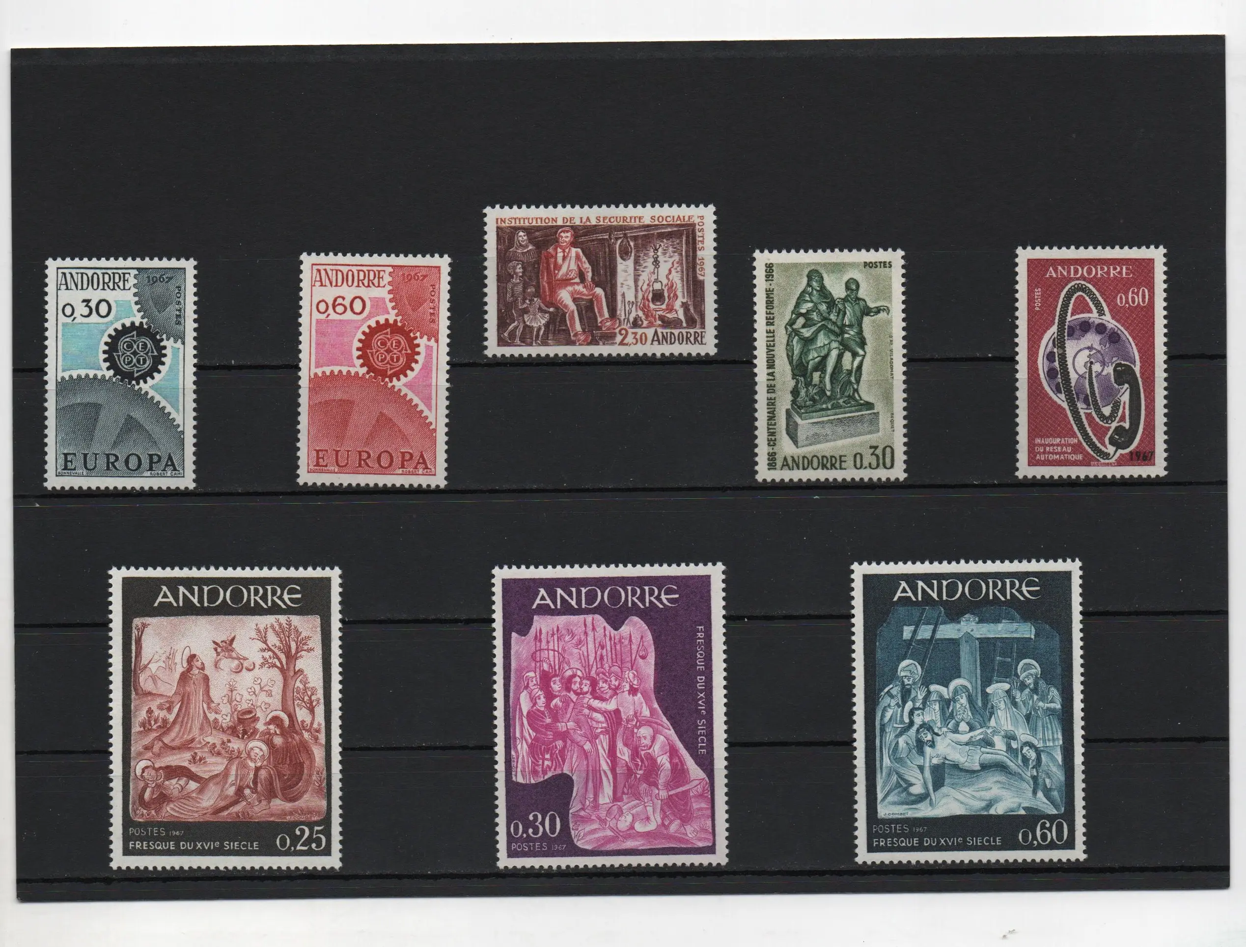ANDORRA FRANCESA AÑO 1967 COMPLETO NUEVOS