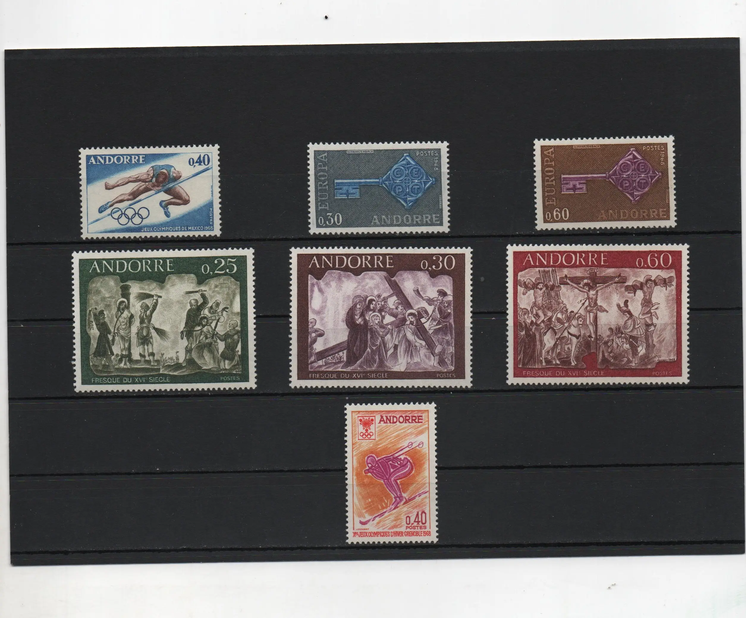 ANDORRA FRANCESA AÑO 1968 COMPLETO NUEVOS