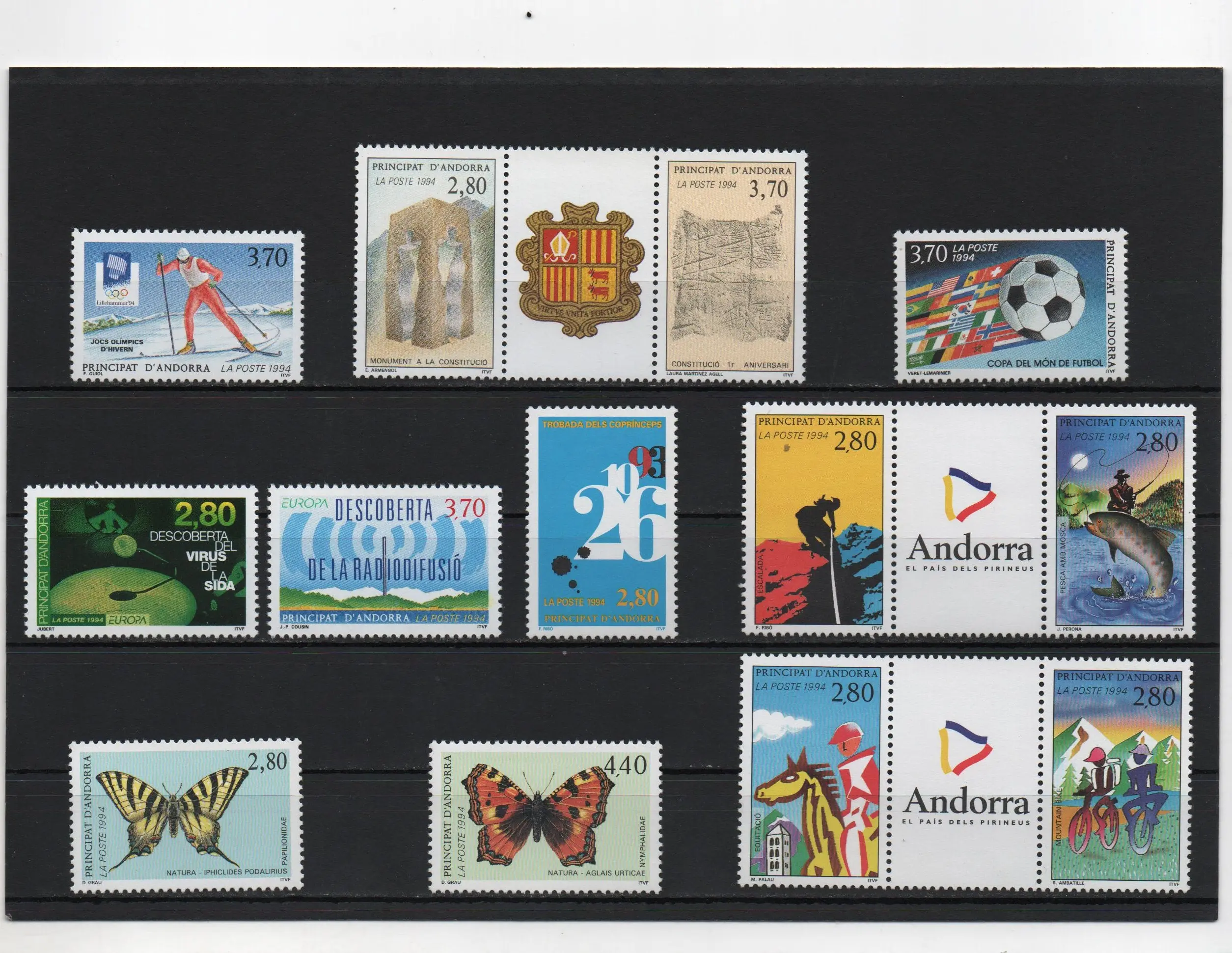 ANDORRA FRANCESA AÑO 1994 COMPLETO NUEVOS