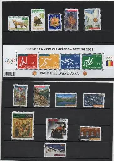 ANDORRA FRANCESA AÑO 2008 COMPLETO NUEVOS