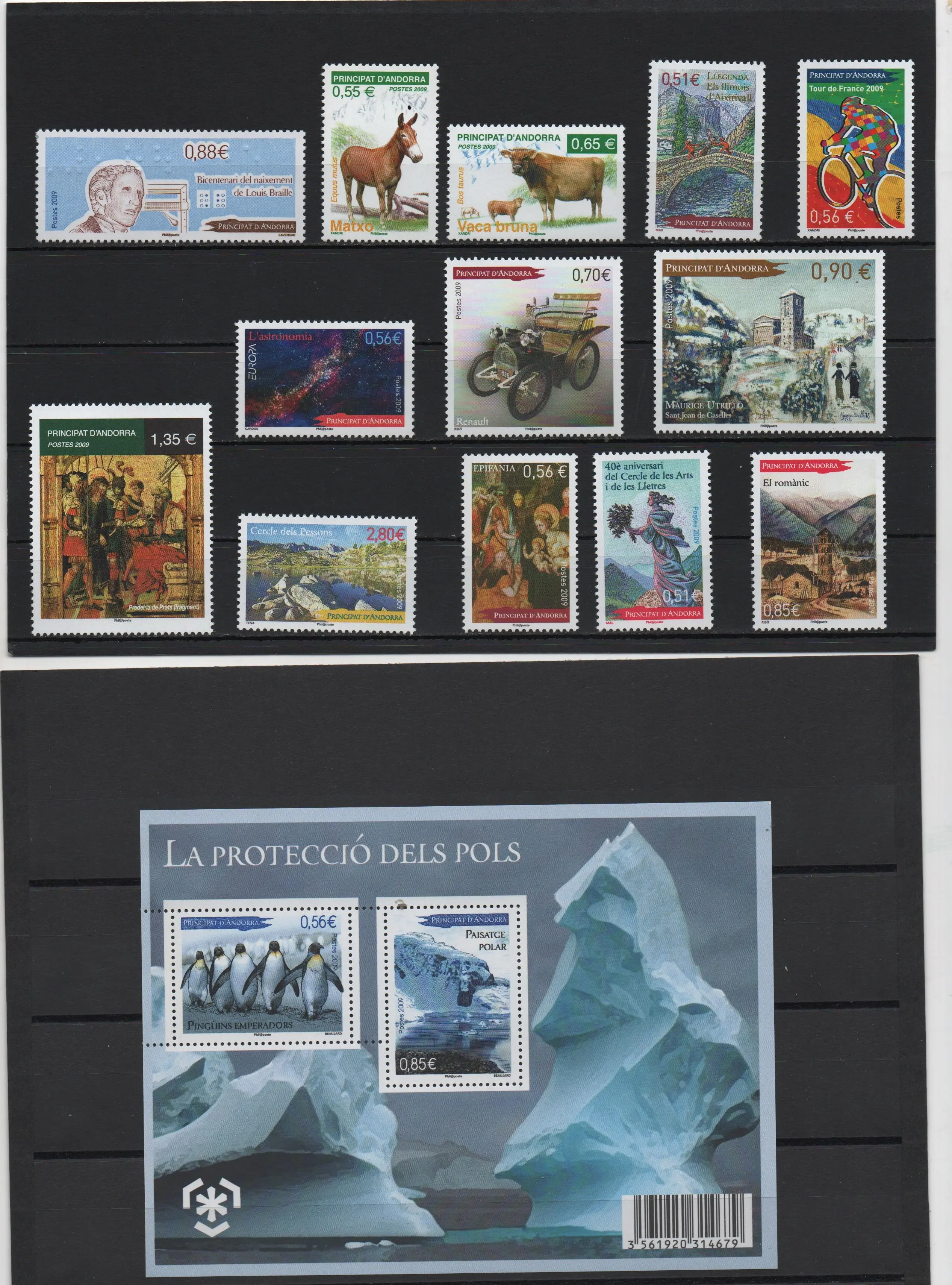 ANDORRA FRANCESA AÑO 2009 COMPLETO NUEVOS