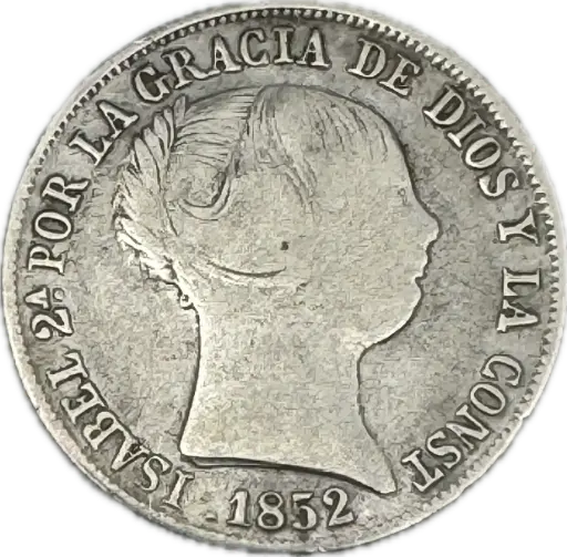 ESPAÑA DEL AÑO 1852 DE 4 REALES